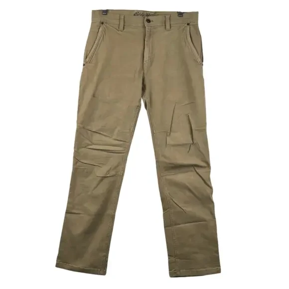 Eddie Bauer Carpenter Pants Work Utility Outdoor Casual Khaki 34x34 - Picture 1 of 10